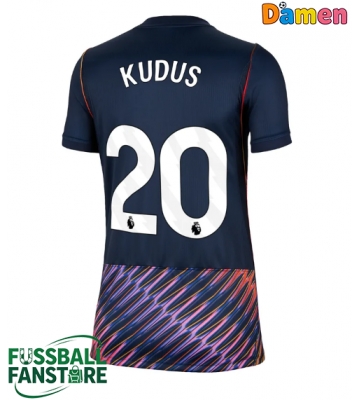 Tottenham Hotspur Mohammed Kudus #20 Replik Auswärtstrikot Damen 2026-27 Kurzarm